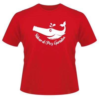 Modelo de camiseta "Salvar al Pez Garimba"